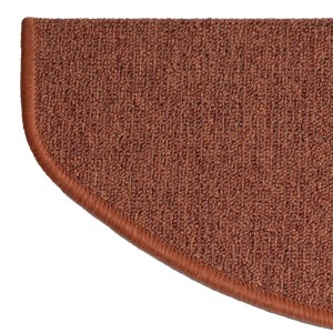 Halbrunde, selbstklebende Karat Stufenmatte London in Terra (23,5x65cm).