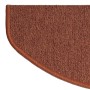 Halbrunde, selbstklebende Karat Stufenmatte London in Terra (23,5x65cm).