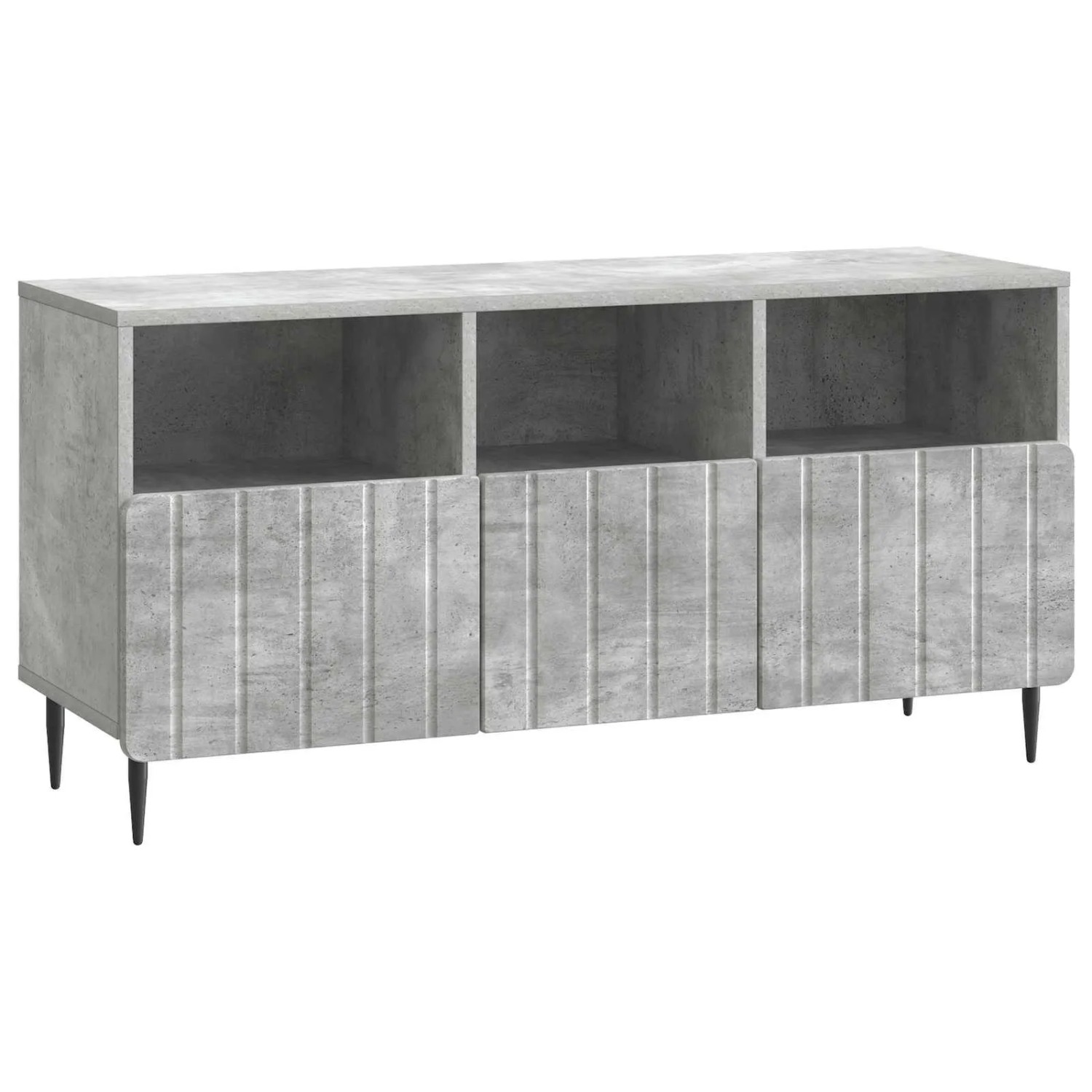 vidaXL TV-Schränk Betongrau 102 x 34,5 x 50 cm Holzwerkstoff 894448