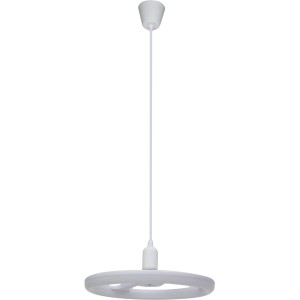 Weiße LED-Deckenleuchte Rondine von REV Ritter, 36 cm Durchmesser, neutralweißes Licht.