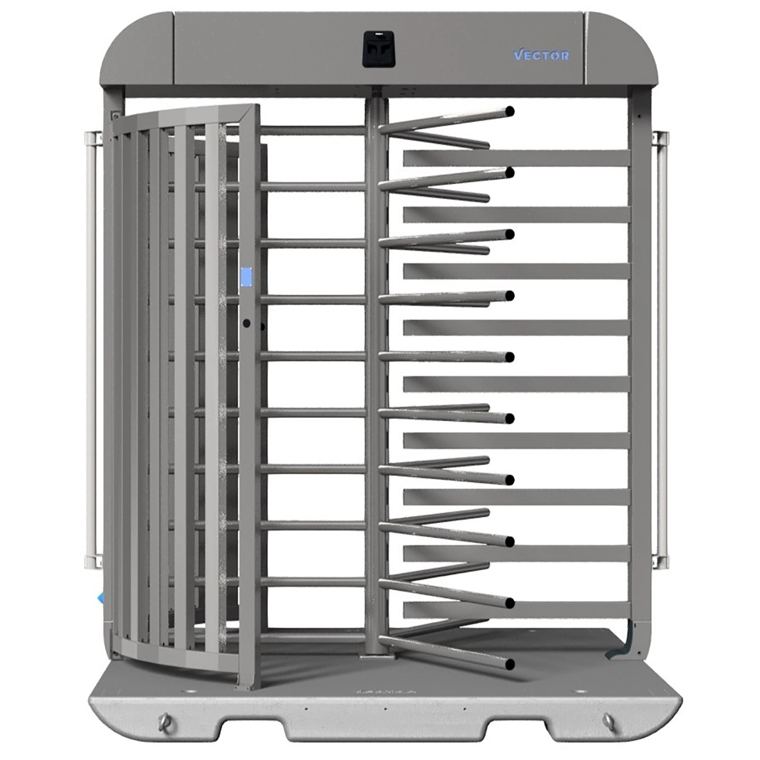Schake Drehkreuz V-Turnstile Bauzaunmodul Verzinkt Schwarz günstig online kaufen