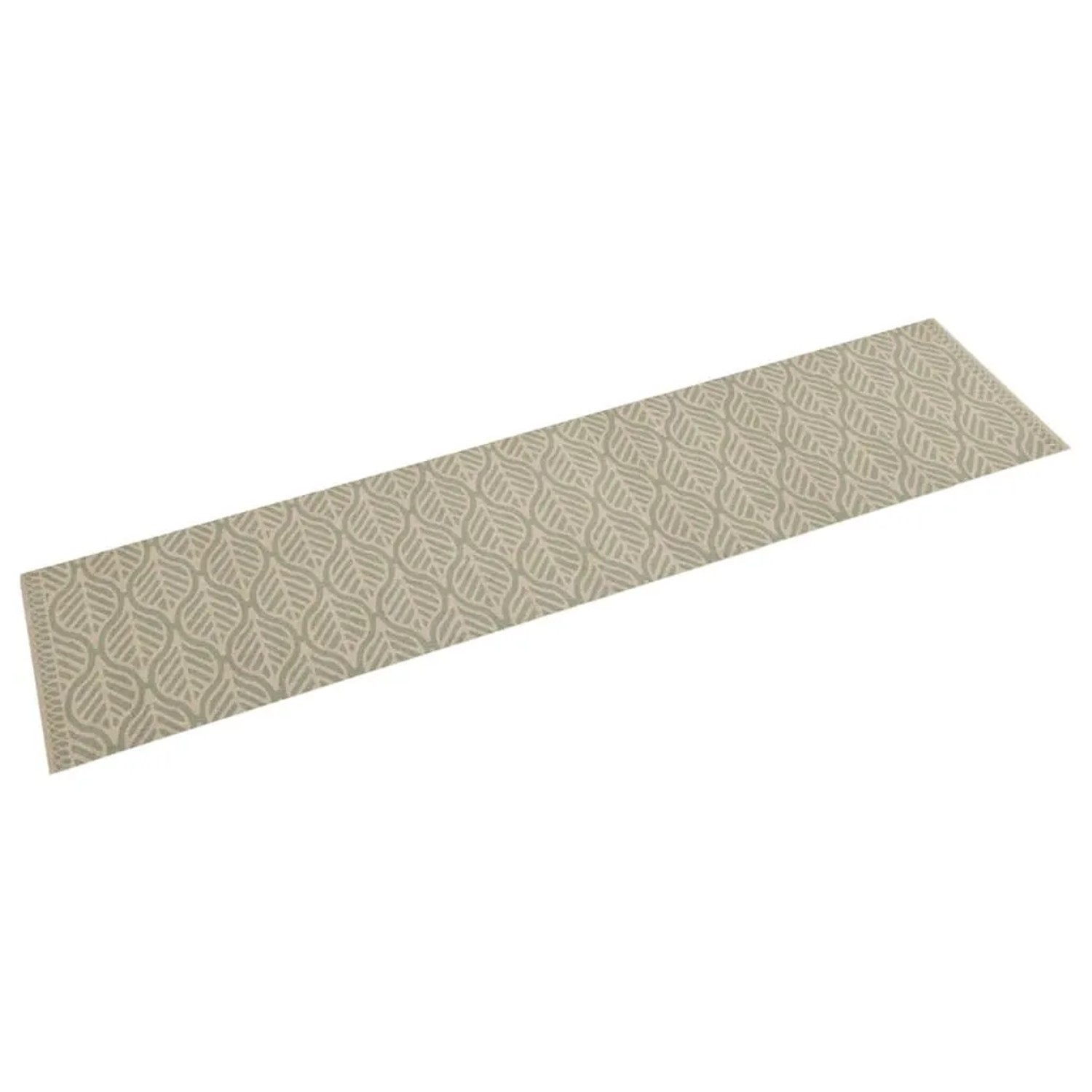 vidaXL Küchenteppich Waschbar Blätter 60x300 cm Samt 4005634