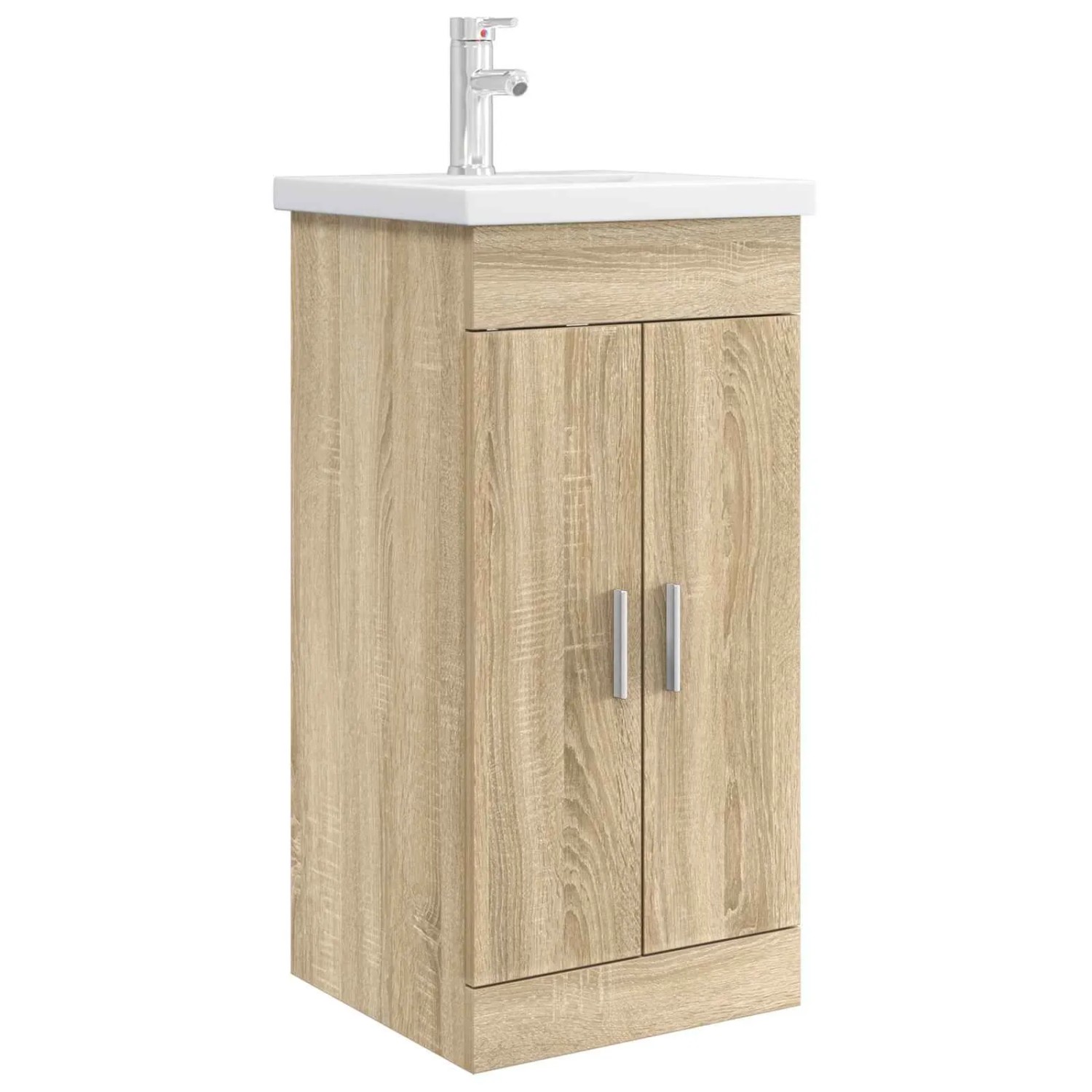 vidaXL Badezimmerschrank mit Waschbecken Sonoma-Eiche 890674