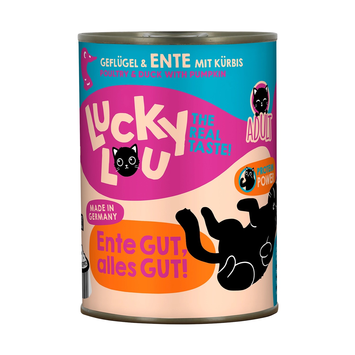 Lucky Lou Katzen-Nassfutter Lifestage Adult Geflügel & Ente 400 g
