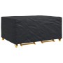 Schwarze vidaXL Möbelabdeckung 240x160x100 cm aus wasserfestem 210D-Stoff, schützt Gartenmöbel.