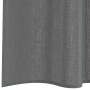 Dunkelgraue Voile Vorhänge (2 Stk.) mit Stangentaschen, leicht transparent.