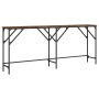 vidaXL Konsolentisch Räuchereiche 180x29x75 cm Holzwerkstoff 837764