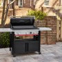 Weber Slate GPD 76cm Premium Plancha Gasgrill mit Ablageflächen und Unterschrank.