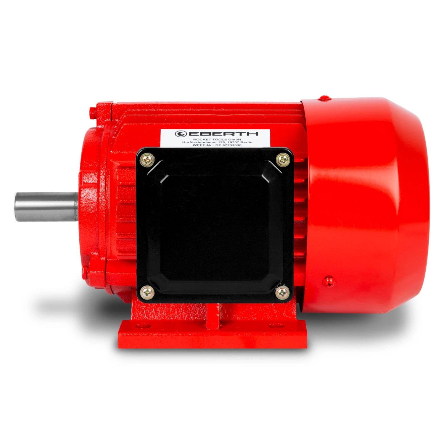 Roter EBERTH Elektromotor, 400V, 1,5kW, 2840 U/min, für Werkzeugmaschinen und mehr.