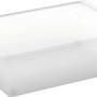 Transparente KIS Aufbewahrungsbox C L mit Deckel und 4 Rollen für einfache Lagerung und Transport.