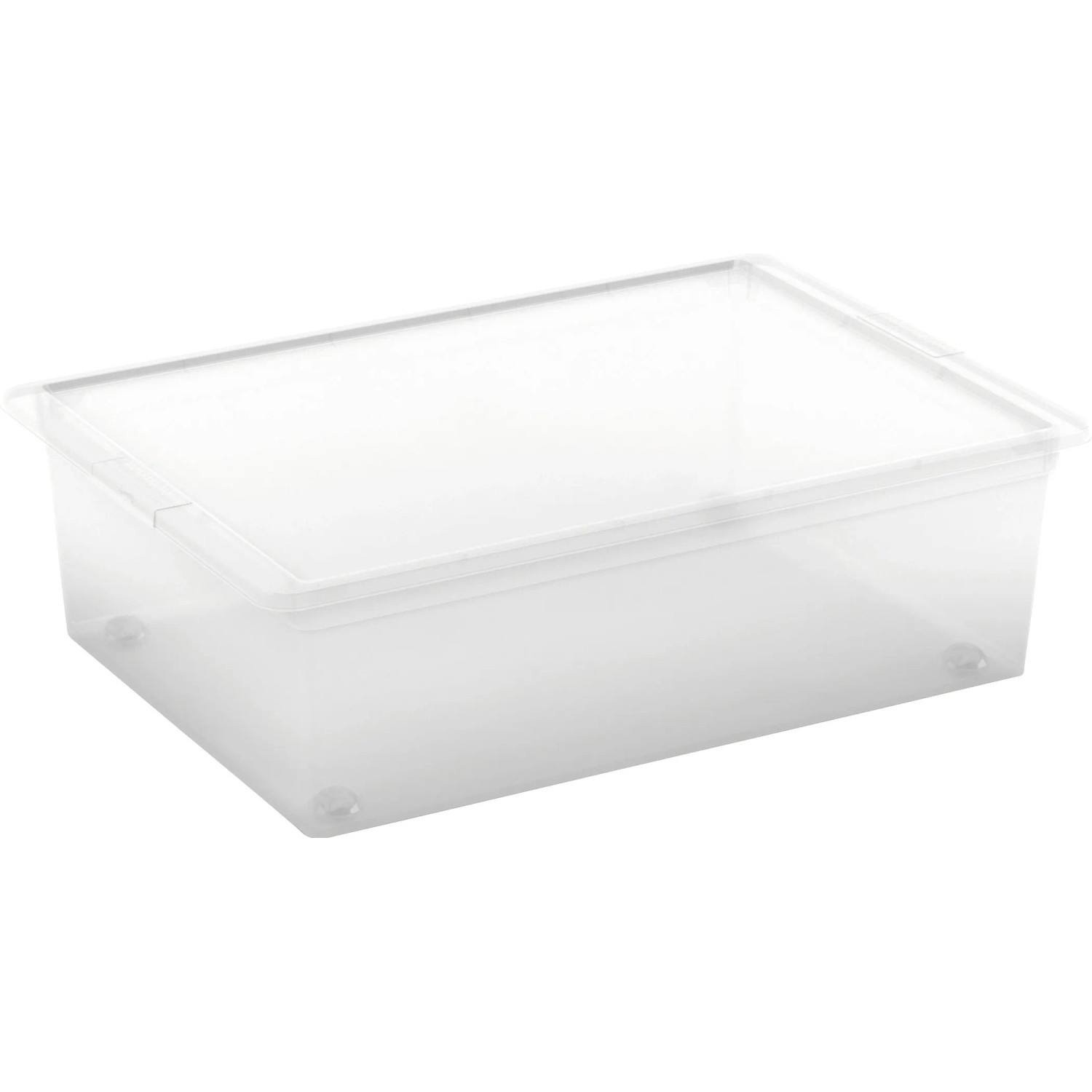 KIS Aufbewahrungsbox C L Mit Deckel 4 Rollen Transparent OBI