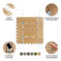 KARAT WPC Terrassenfliesen Classic, Teak, 11er-Set (1m²), wetterfest und einfach zu verlegen.