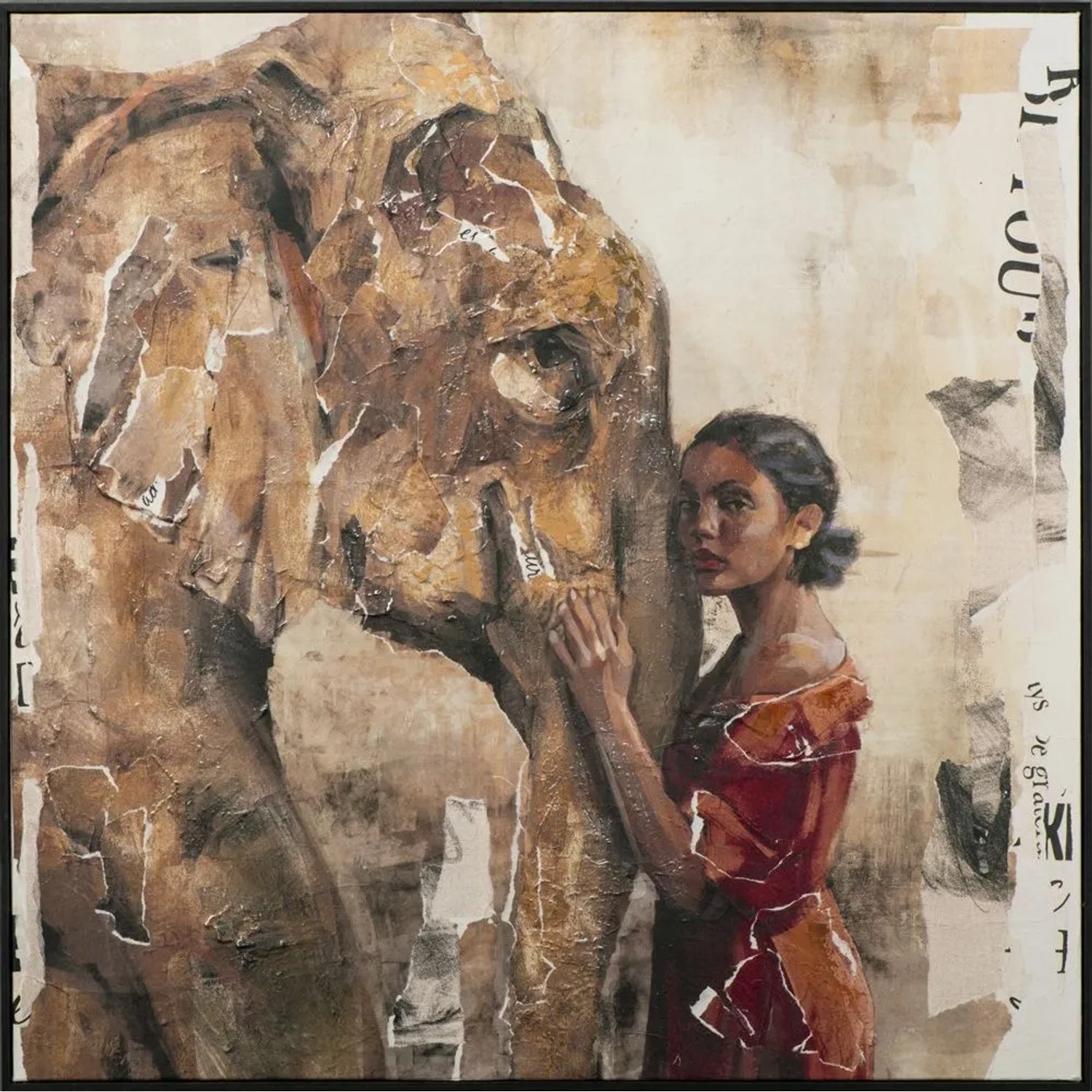 Art Universe Leinwandbild Wild Life 117 x 117 cm