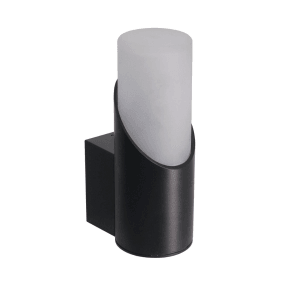 LUXULA Wandleuchte Außen IP54 Wetterfeste Terrassenleuchte GU10 Wandlampe Außenbeleuchtung Aluminium Schwarz