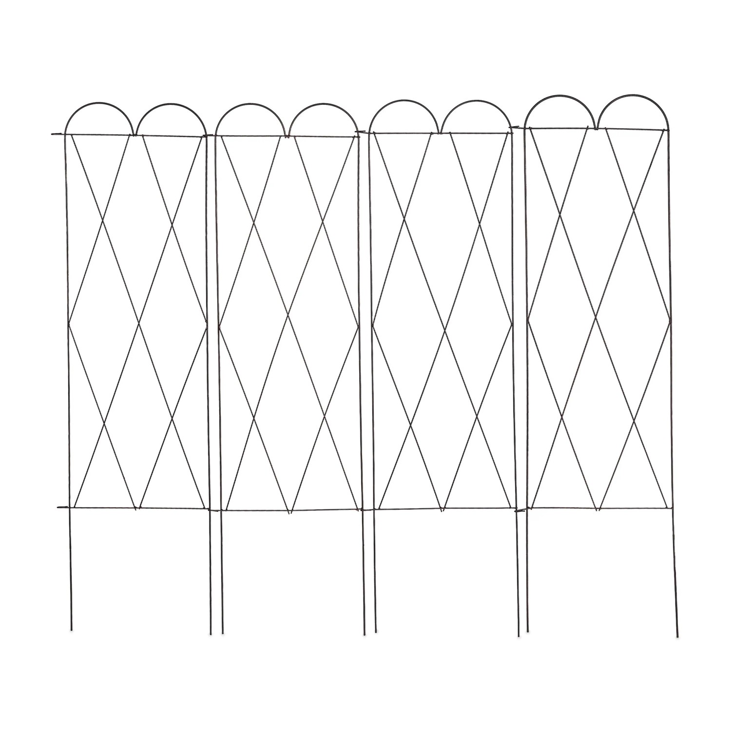 Relaxdays Rankgitter 3er Set Stahl Rotbraun Wetterfest 127 cm x 145 cm x 1,5 cm 2,1 kg