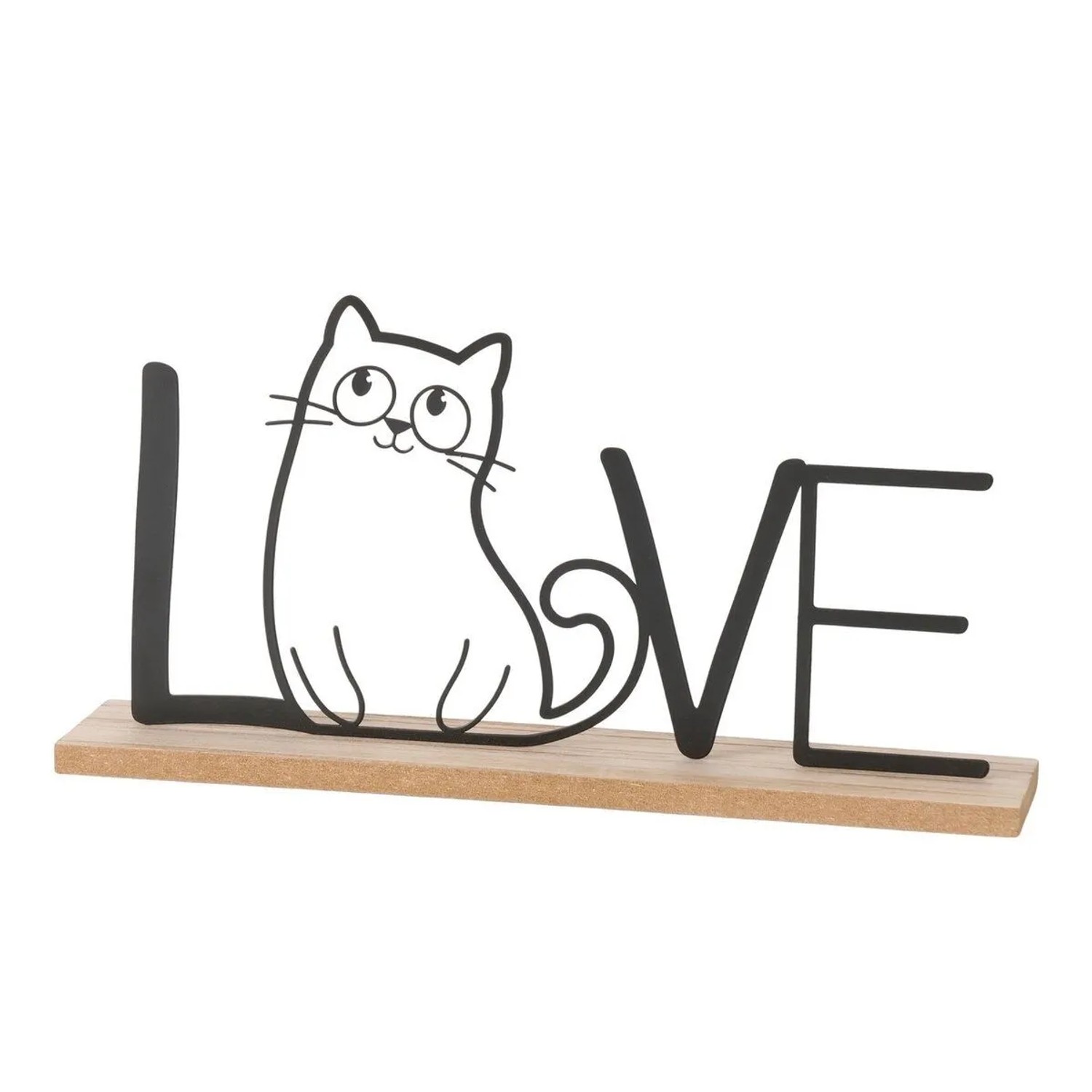 Boltze Schriftzug Mollie Katze Love