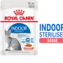 Royal Canin Indoor Sterilised Katzen-Nassfutter in Soße, 85g Portionsbeutel für Wohnungskatzen.