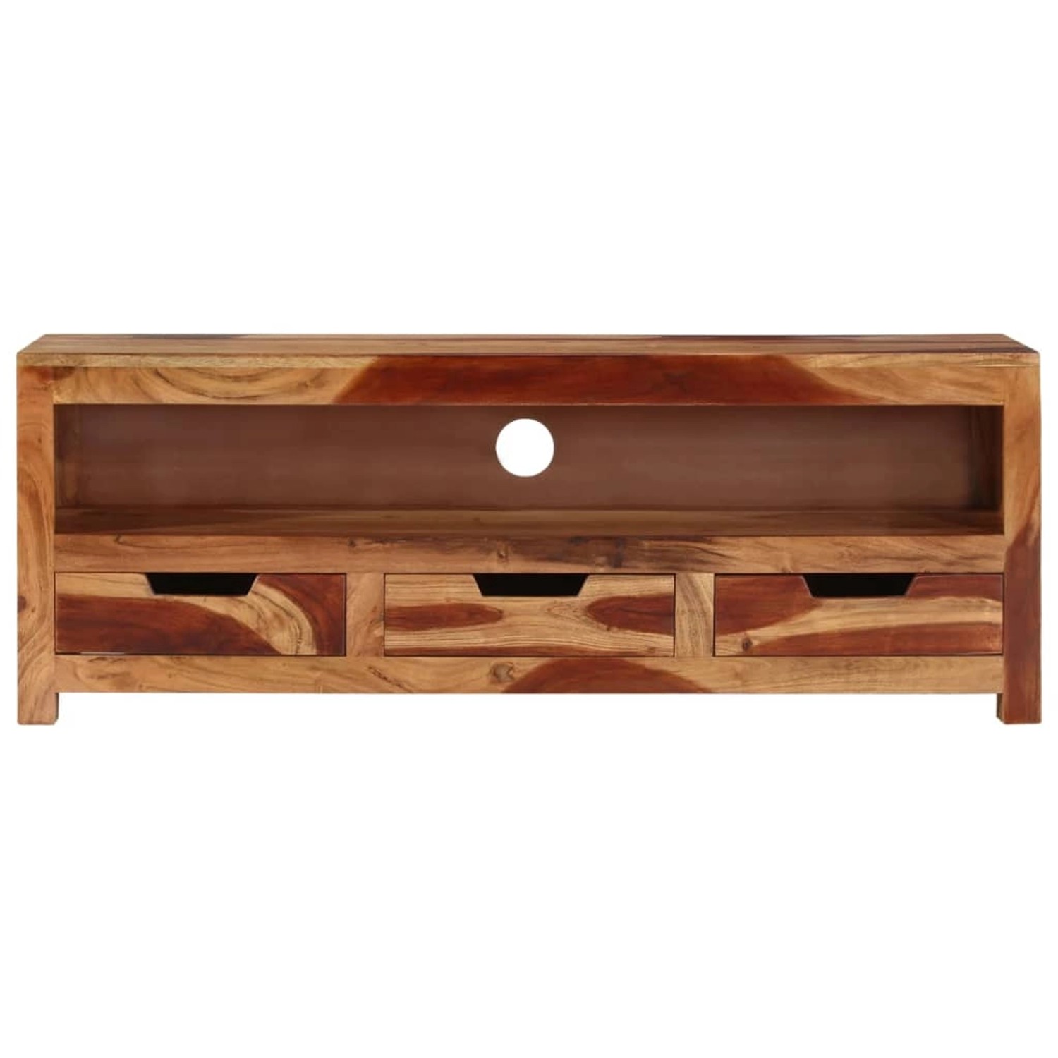 VidaXL TV-Schrank 110x30x40 cm Massivholz Akazie  Modell 3 günstig online kaufen
