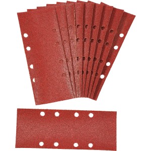 LUX Schleifstreifen K240, 93x230mm, gelocht, für Schwingschleifer, 10 Stück