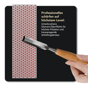 DMT Diamant Schleifstein mit Holzbox zum Schärfen von Werkzeugen.