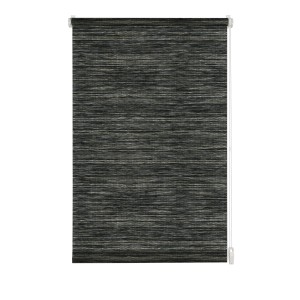 Gardinia EasyFix Rollo Natur, 45x150 cm, schwarz/weiß. Lichtdurchlässiges Rollo zur einfachen Klemm-Montage.