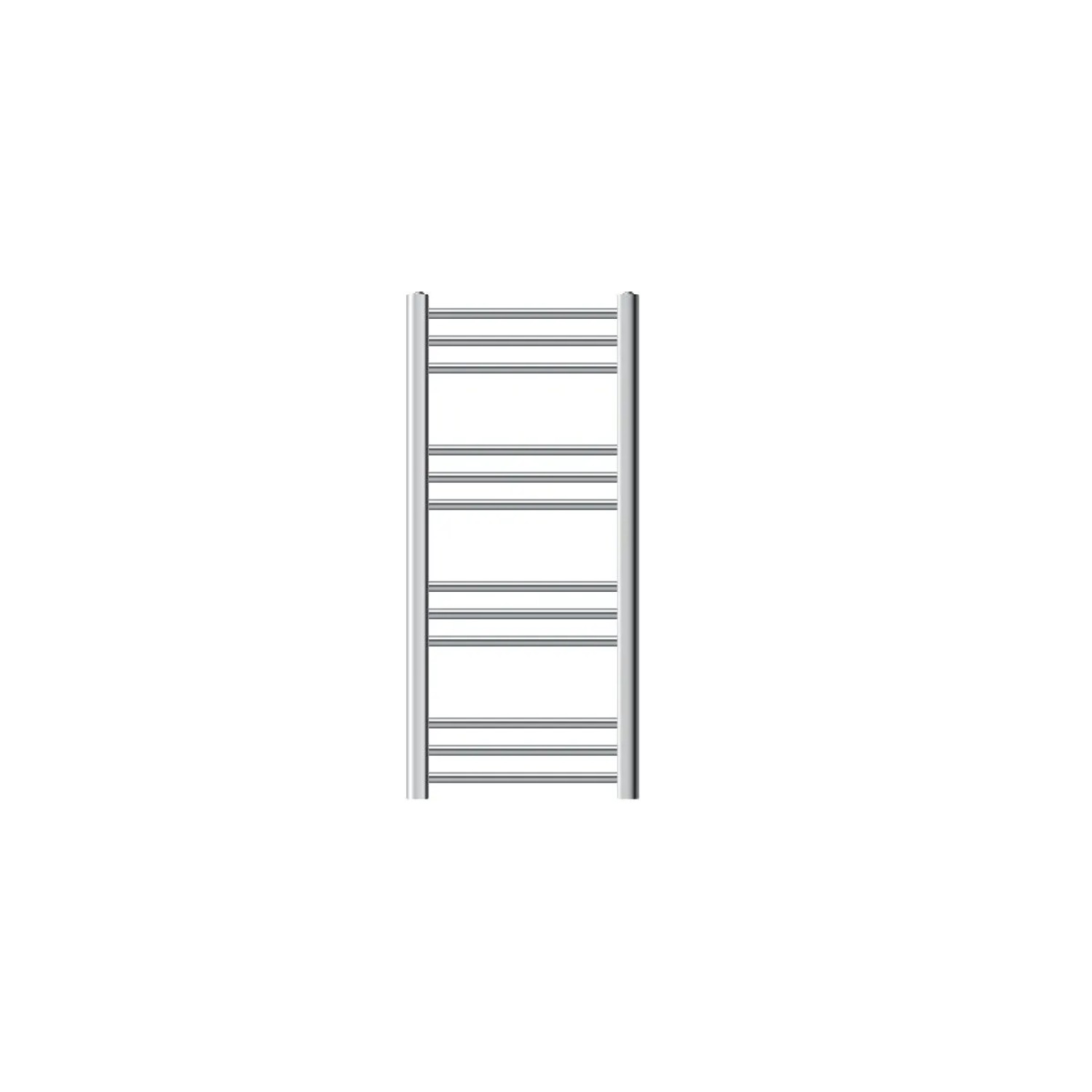 LuxeBath Badheizkörper 400x800mm Chrome Gebogen mit Heizstab 600W