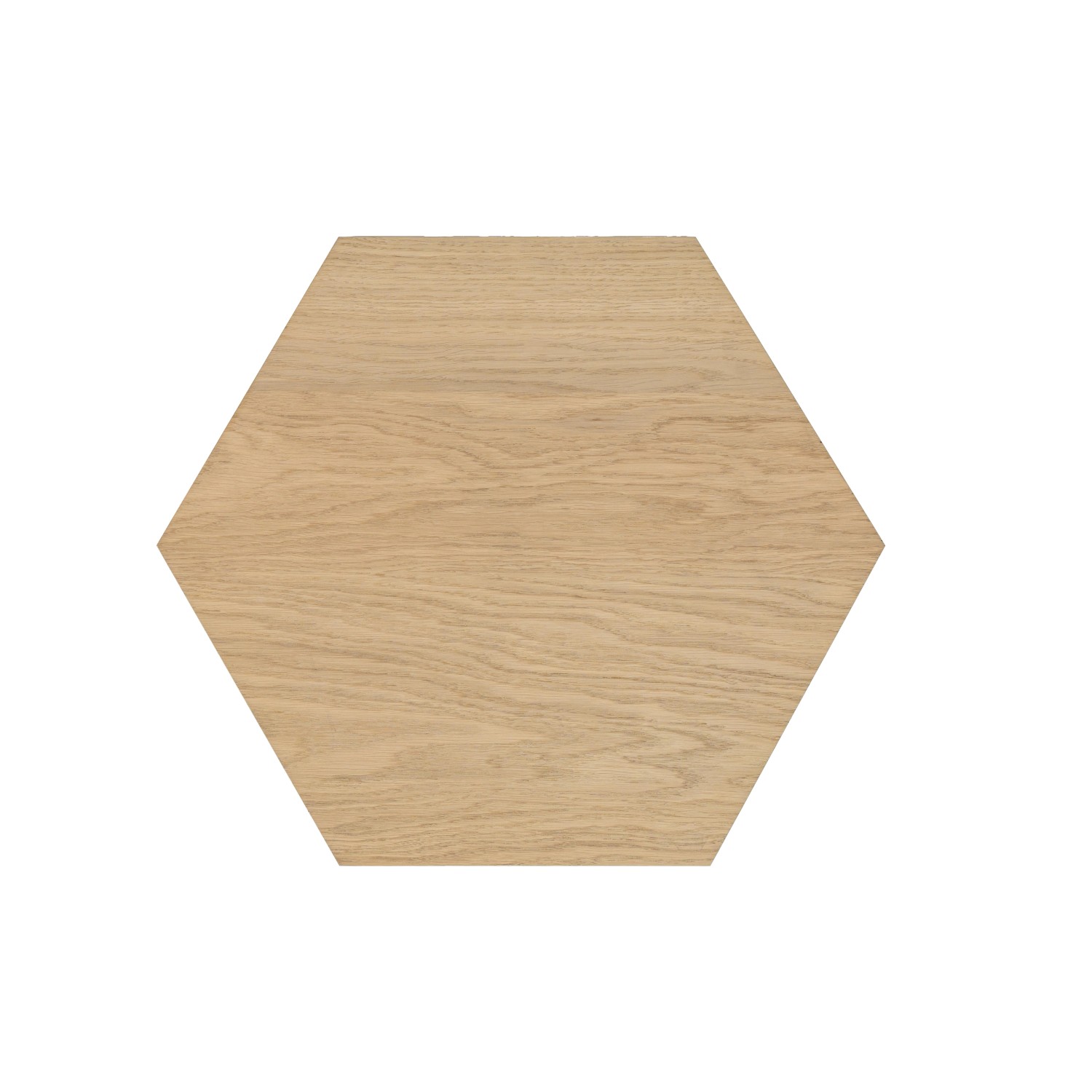 Designpaneel Hexagon Eiche Clear MDF Schwarz 50 cm x 50 cm 3 Stück