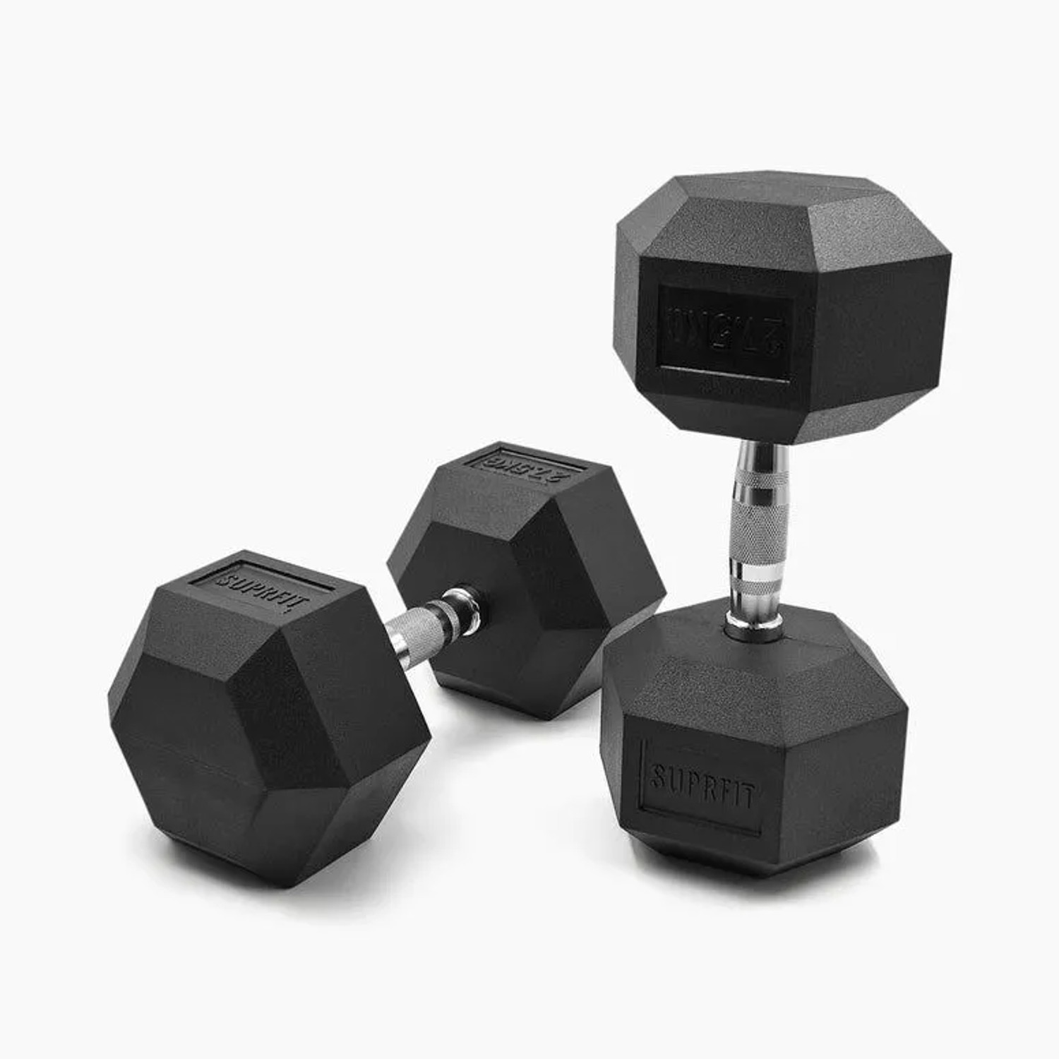 Suprfit Hex Gummi-Kurzhanteln Paar 27,5 kg