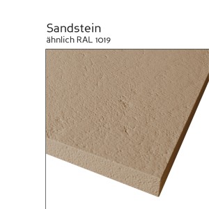 Detailaufnahme der Breuer Duschwanne Modern Line in Sandsteinoptik, quadratisch, 90x90 cm.