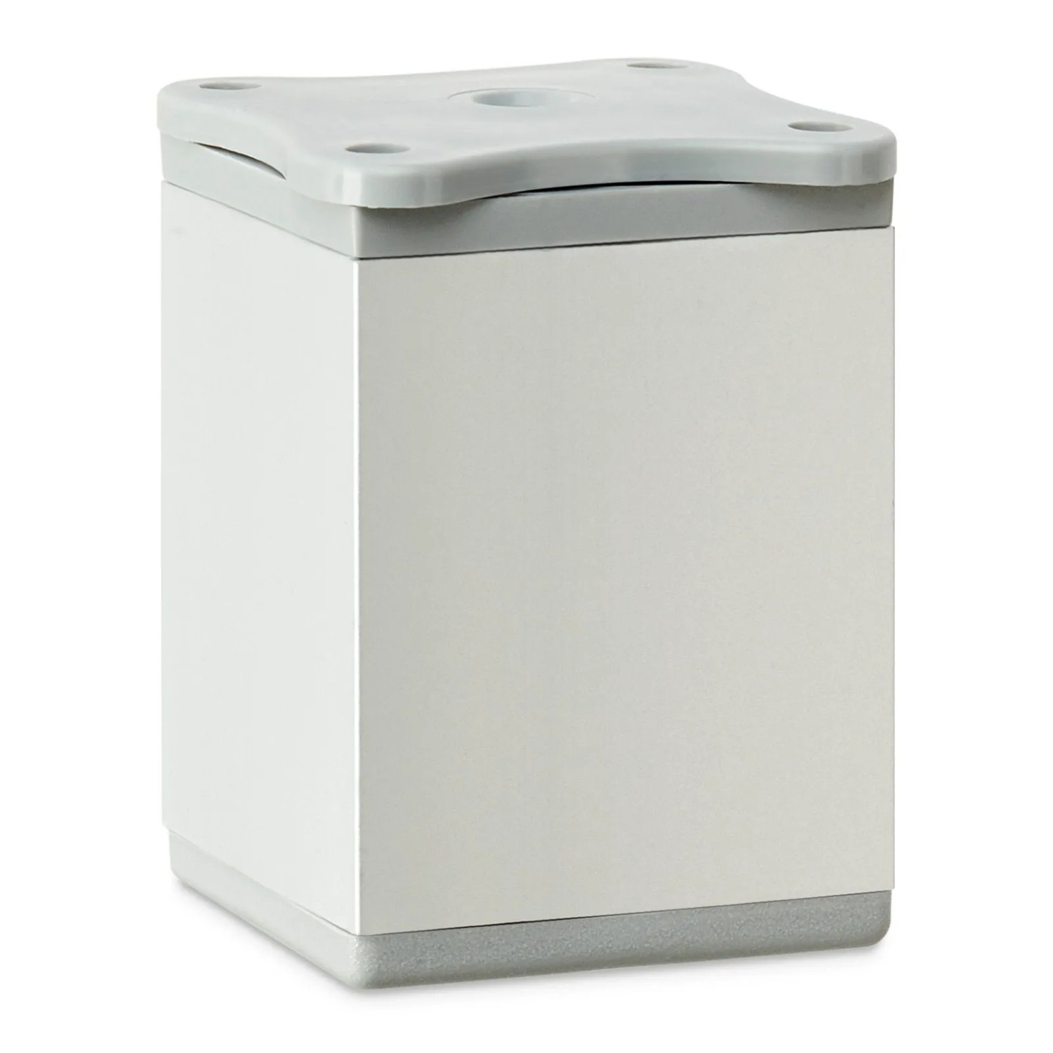 SOTECH Möbelfuß DAK 40 x 40 mm Höhe 60 mm Silberoptik Eloxiert Höhenverstellbar