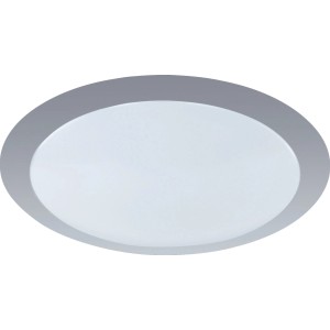 Dimmbare LED-Deckenleuchte, titanfarben, Ø 35cm. Moderne Deckenlampe für Wohnräume.