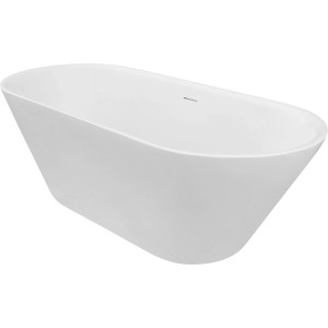Freistehende, weiße Ottofond Badewanne Eko, 170x75 cm. Moderne Badewanne für stilvolle Badezimmer.