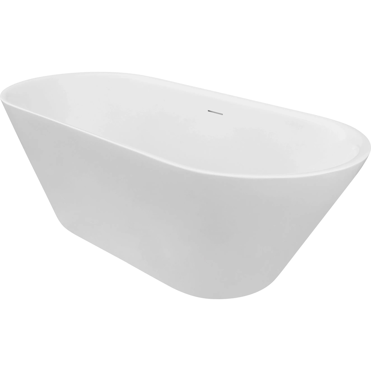 Freistehende, weiße Ottofond Badewanne Eko, 170x75 cm. Moderne Badewanne für stilvolle Badezimmer.