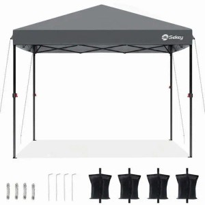 Sekey Faltpavillon 300x300 cm Pop Up Wasserdicht Höhenverstellbar UV Schutz 50
