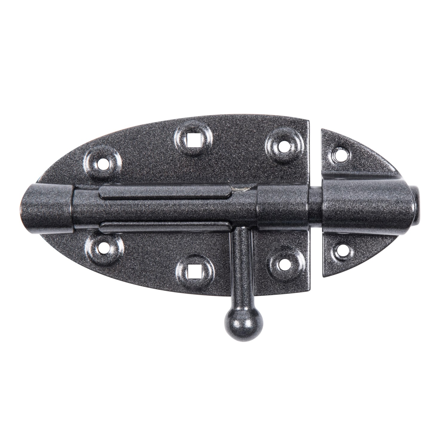 Duravis Bolzen-Schlossriegel ru.. Griff Schw.-Diamant Duplexbesch. 112x72x24 mm