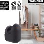 Wagner Wandhaken Pill WH 0400, 4er Set, schwarz, aus recyceltem Kunststoff, zum Schrauben.
