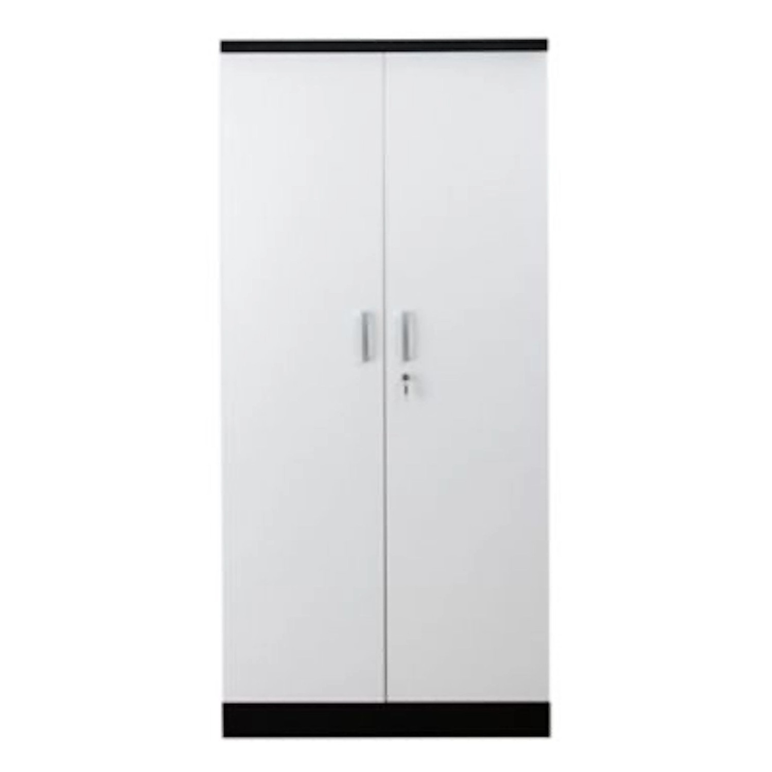 PROREGAL Aktenschrank Beetle 4 Fachböden HxBxT 195 x 92 x 42 cm Schwarz & W günstig online kaufen