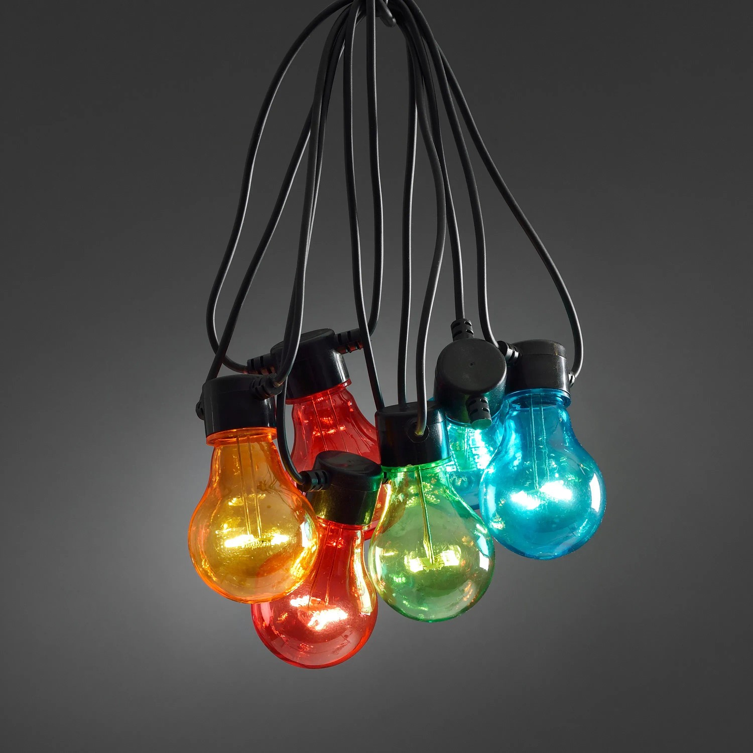 Konstsmide bunte Lichterkette LED Outdoor 10 Leuchtmittel 24 V IP44 kaufen bei OBI