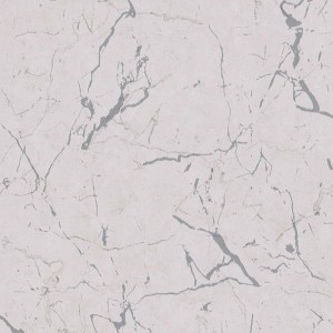 Weiße Marmor Tapete mit grauen Adern, Vliestapete für Küche und Bad.