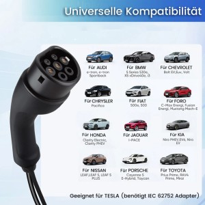 Junsun Wallbox 11kw Typ 2Ev-Ladegerät Ladekabel Junsun Wallbox 11Kw Typ 2 Ev Ladegerät Ladekabel