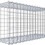 Gabiona Gabione-Anbaukorb Typ 2, 40x80x30cm, Maschenweite 5x5cm, Drahtgitter galvanbeschichtet.