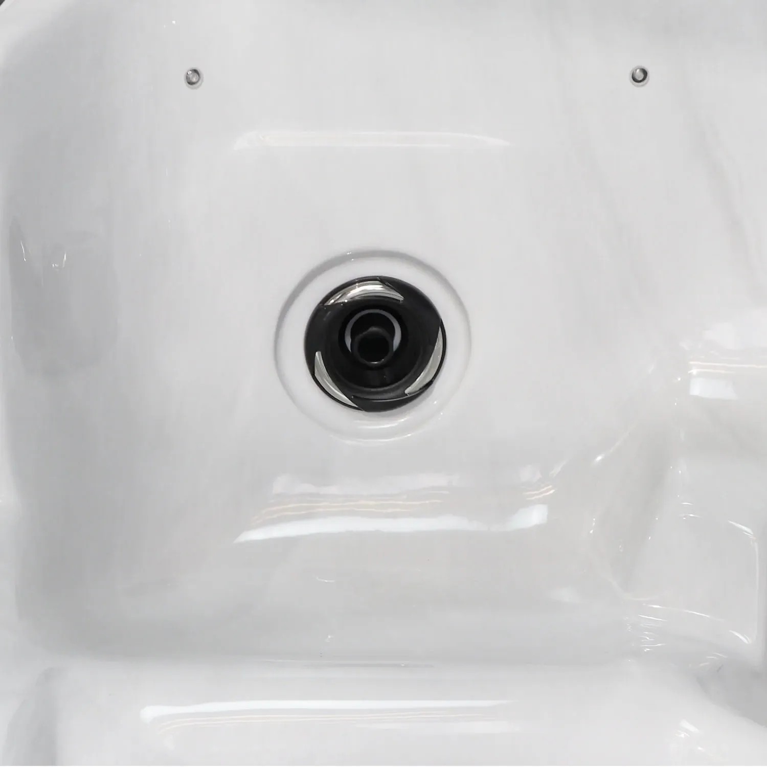 Detailaufnahme einer Massagedüse im Canadian Spa Whirlpool ThunderBay.