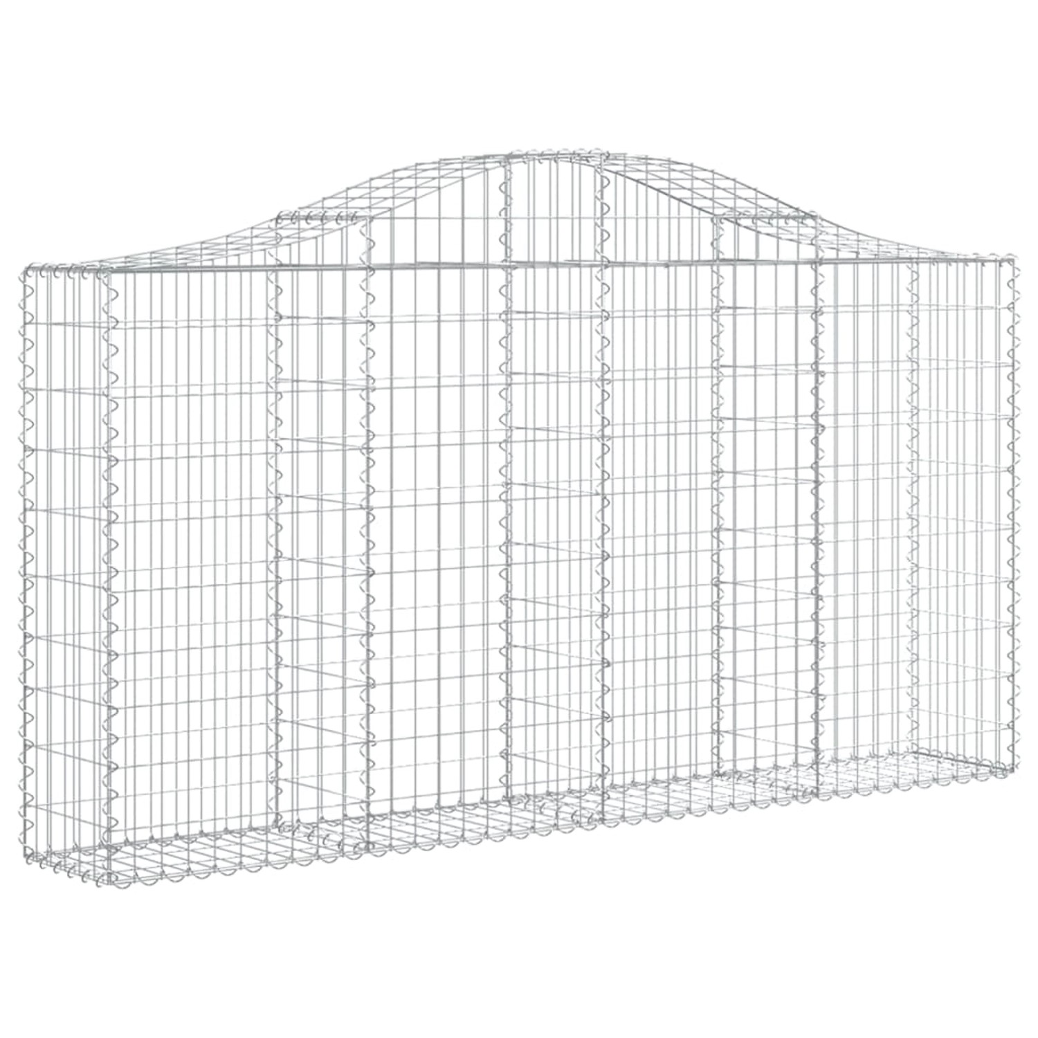 vidaXL Gabionen mit Hochbogen 30Stk 200x30x100/120cm Eisen 1562873 günstig online kaufen