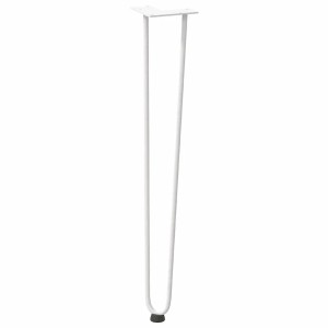 vidaXL Haarnadelbeine für Konsolentische 4 Stk Weiß 72 cm Massivstahl 4012425