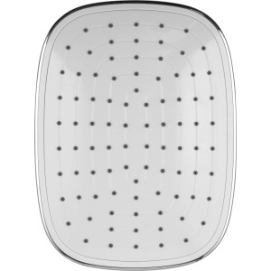 baliv Kopfbrause KBR-25.50, verchromt/weiß, mit Antikalk-Noppen für einfache Reinigung.