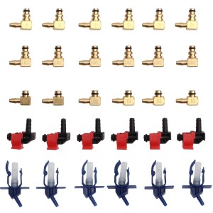 CCLIFE Adapter-Set für Diesel Rücklaufmengen Tester, 24-teilig, verschiedene Ausführungen.
