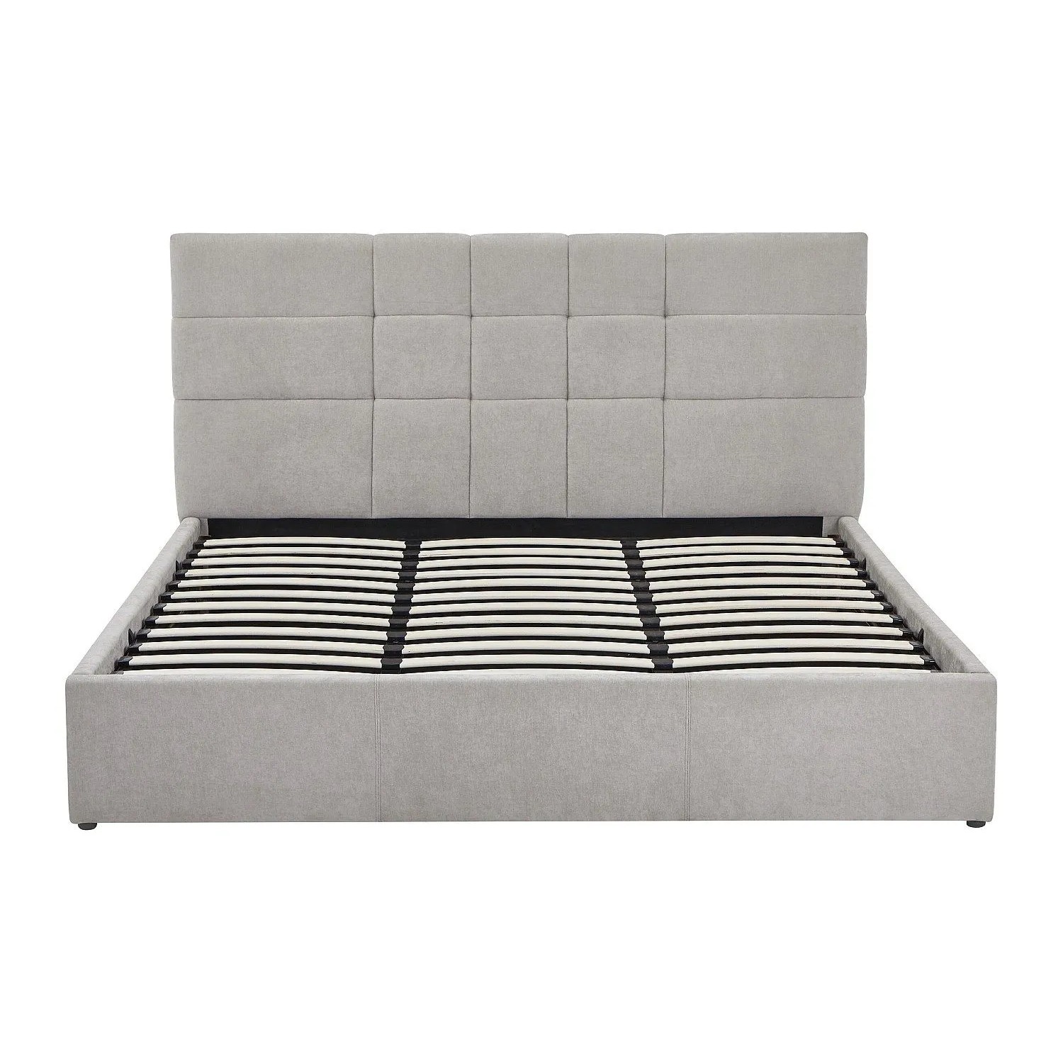 Vente-unique Bett Mit Bettkasten Hopeya Hellgrau 213 cm