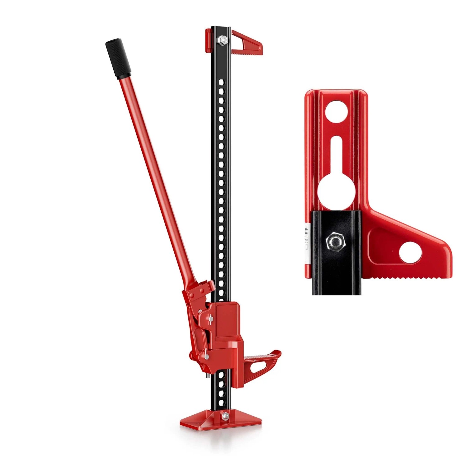 Wiltec Farm Jack Kompakt-Set Offroad Wagenheber 3000Kg Stockwinde Atv Heber