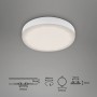 Briloner LED-Einbauleuchte Plat 3er-Set, weiße Einbaustrahler mit neutralweißem Licht.