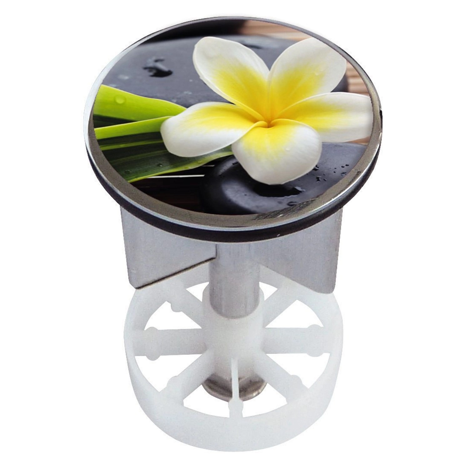 Calmwaters Waschbeckenstöpsel Motiv Wellness Blume 38-40 mm 31PM2647 günstig online kaufen